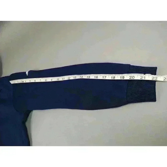 Adidas USA Soccer Hoodie Sweatershirt Pullover Long Sleeve Size M Blue - Picture 4 of 9